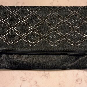 2/$20 Urban Expressions Black Studded Crossbody Bag Faux-Leather